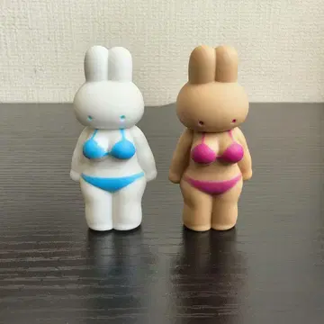 컴플라이언스 토끼 VAG 화이트 브라운 세트