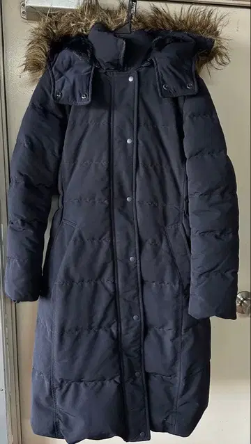 유니클로 다운 롱 코트