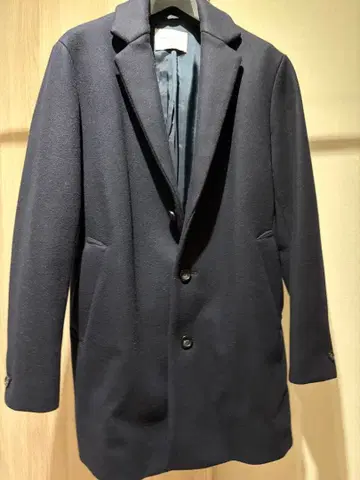 PUBLIC TOKYO 네이비 체스터 코트