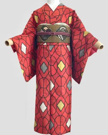 명선 쇼와 레트로 다이쇼 로망 앤티크 기모노 NO 4