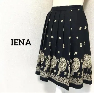 IENA 이에나 S 스커트 네이비 여성용 패턴 출퇴근