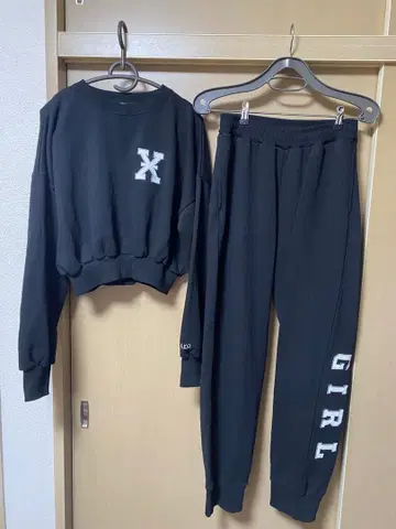 X-girl x Nico 콜라보 맨투맨