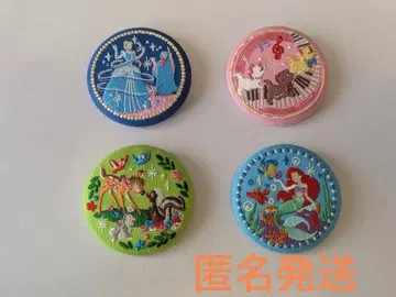 디즈니 자수 캔뱃지 세트