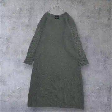 새상품급 어반리서치 로쏘 울 알파카 혼방 편직 니트 원피스