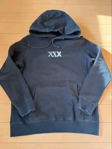 GOD SELECTION XXX 센터 자수 로고 후드티 S