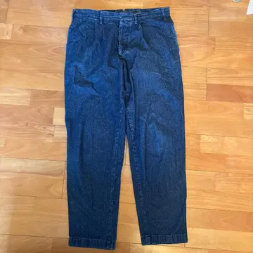 THE GIGI 다크 블루 스트레이트 데님 팬츠