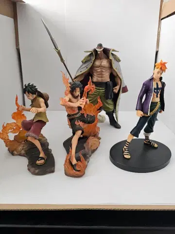 원피스 피규어 세트 흰 수염 마르코 에이스 루피