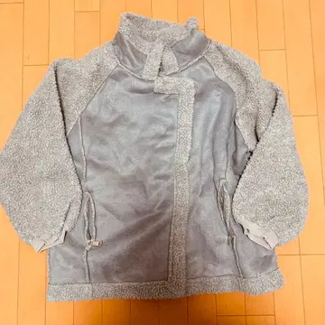 [ JUNOAH ] 페이크 무스탕 보아 자켓