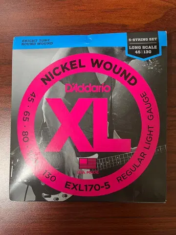 D'Addario EXL170-5 니켈 와운드 5현 세트