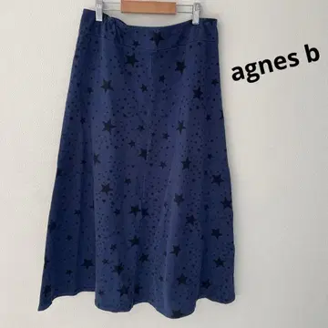 agnes b 애니에스 베이 별 패턴 스커트