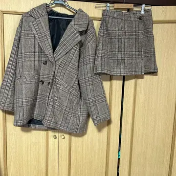 krahe 자켓 셋업 브라운