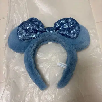미키 모양 블루 머리띠