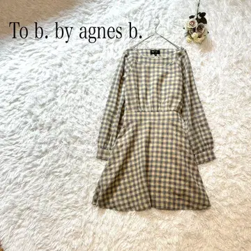 투 비. 바이 아그네스 베. 체크 원피스 38 루즈핏