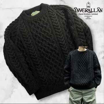 컨디션 최상 INVERALLAN 1A 크루넥 니트 스웨터 42-44