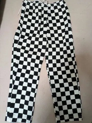 VANS 체크 무늬 깃발 체크 팬츠 M