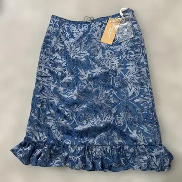 KATHARINE HAMNETT LONDON 네이비 프릴 타이트 스커트