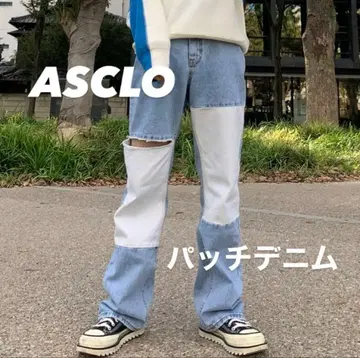 ASCLO 에쥬크로 데미지 패치 데님
