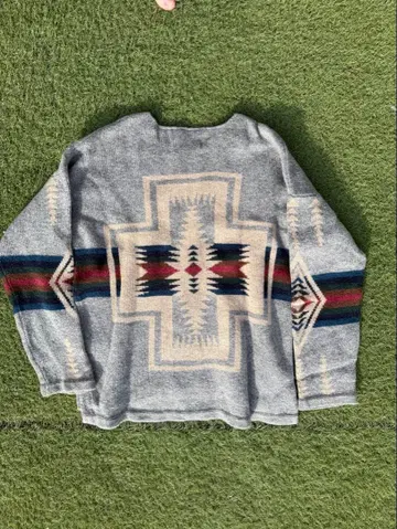 Pendleton 기하학 패턴 니트 스웨터 L