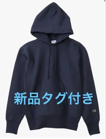 챔피언 리버스 위브 후드티 M 네이비