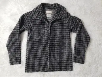 소우소우 르꼬끄 콜라보 M 교토형 유젠 자켓 코트 체크 그레이