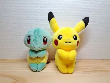 피카츄 꼬부기 봉제 인형 세트 쵸