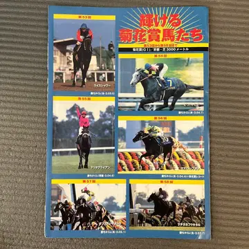 경주마 [빛나는 국화상 말들] 씰 미사용