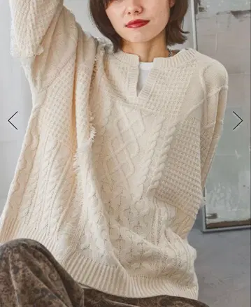 nikoand 케이블 니트 풀오버 니코앤드