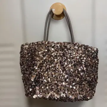 스팽글 토트백