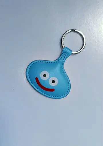 드래곤 퀘스트 스마일 슬라임 가죽 키링 블루