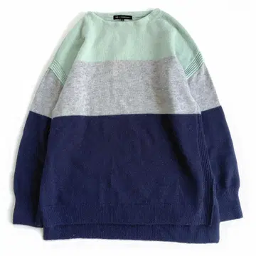 최근 모델 23구 [세탁 가능] 울 캐시미어 컬러 블록 니트 38