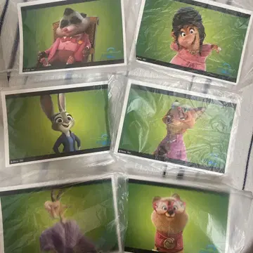 주토피아2 세븐 프린트 랜덤 엽서 6장 세트