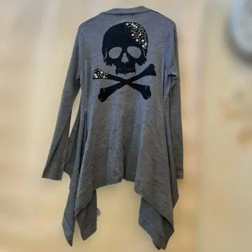 GLAD NEWS 스컬 프린트 가디건