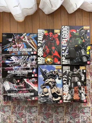 건담 프라모델 세트 MG/HG 모델 7체