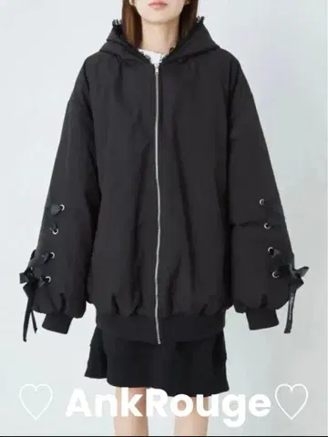 Ank Rouge 스핀들 로고 리본 토끼 블루종