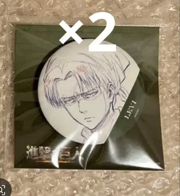 진격의 거인 리바이 wit 스토어 원화 캔뱃지 2점