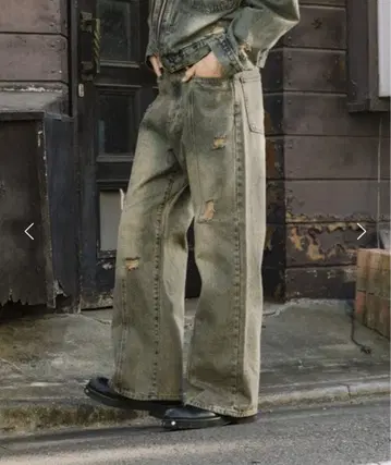 맥레거 모던 센터 심 스트레이트 데님 팬츠