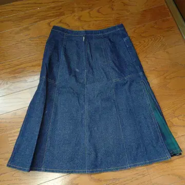 [ York land ] 데님 플레어 스커트