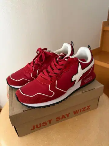 W6YZ 레드 스니커즈 41