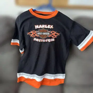Harley-Davidson 반팔 티셔츠 블랙/오렌지