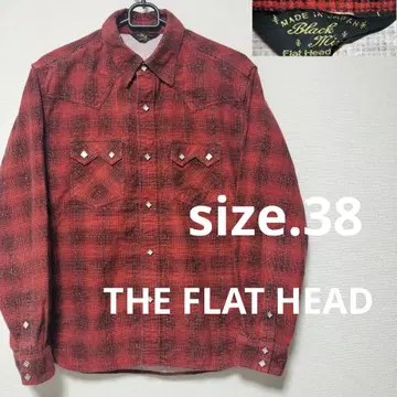 THE FLAT HEAD 플랫 헤드 웨스턴 셔츠 긴팔 38