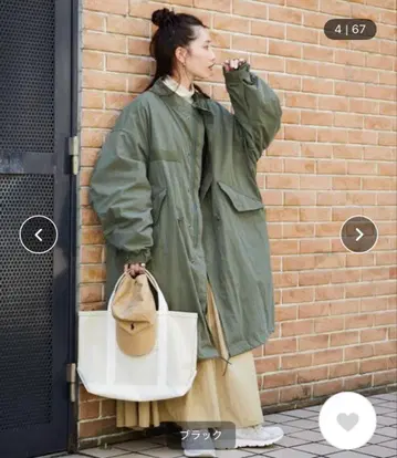 M65 퀼트 라이너 모즈 코트 세트 3WAY 카키