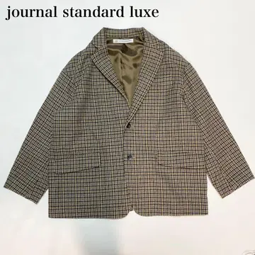 journal standard luxe 트위드 체크 자켓