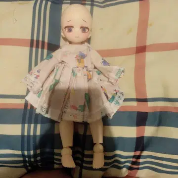 커스텀 인형 본체 꽃무늬 드레스 imomo 인형