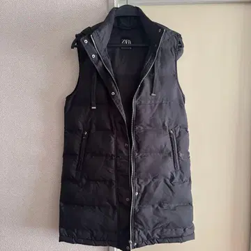 ZARA 자라 후드 부착 다운 베스트