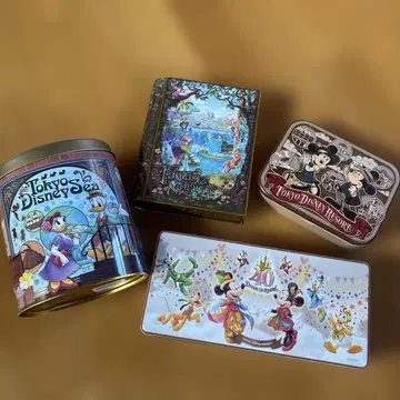 도쿄 디즈니 리조트 캐릭터 캔 4개 세트
