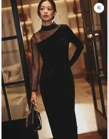 anuans 시어 콤비 타이트 원피스 2 사이즈