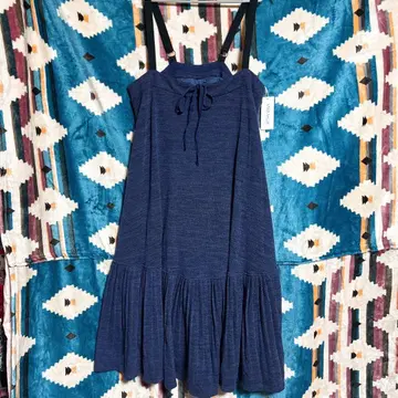 [ 미사용 새상품 ] ANELI 슬리브리스 튜닉 사이즈 9 네이비