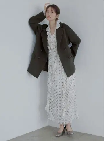 snidel 울 코트 울 오버 자켓 코트