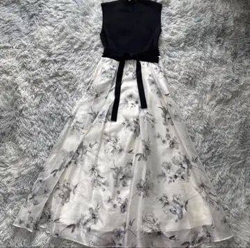 머큐리 듀오 플라워 도킹 민소매 원피스 블랙 M 컨디션 최상