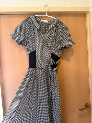 SNIDEL 허리 리브 시어 오간 원피스 0